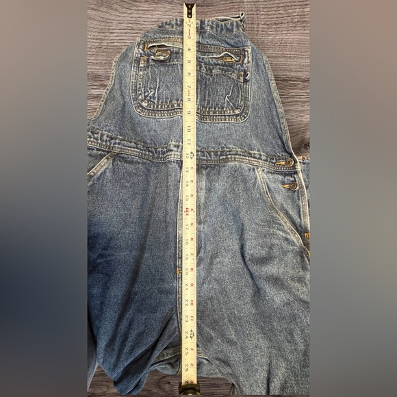Duluth Women’s Cargo Workwear Denim Bib Overalls SZ L - Picture 5 of 8